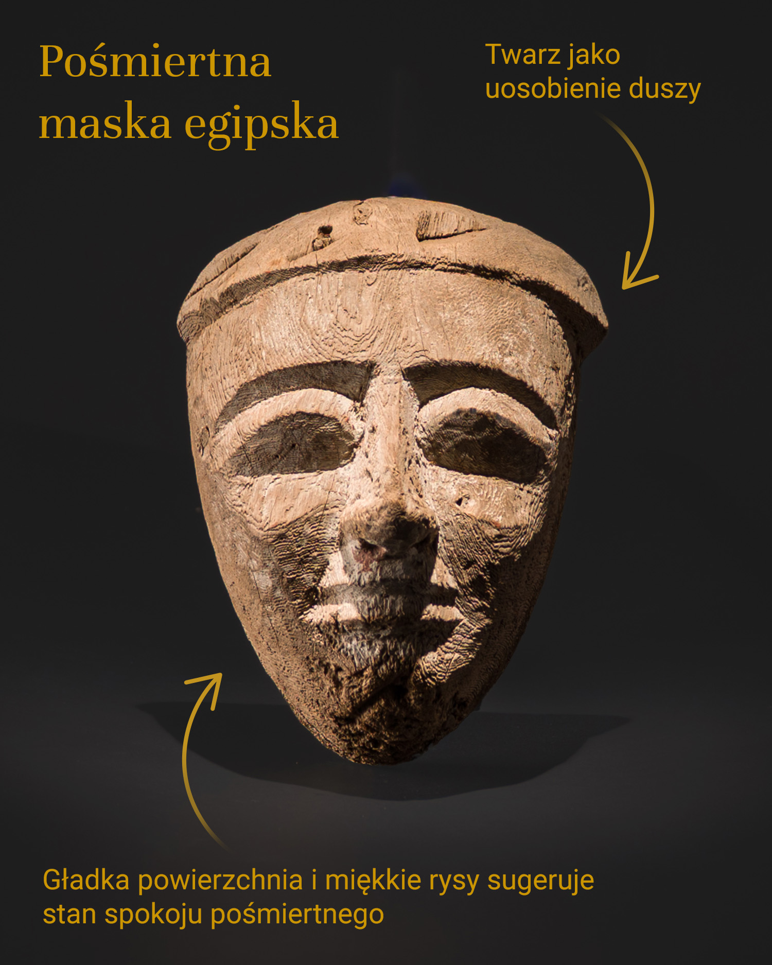 2 Posthumous mask of the deceased from the sarcophagus