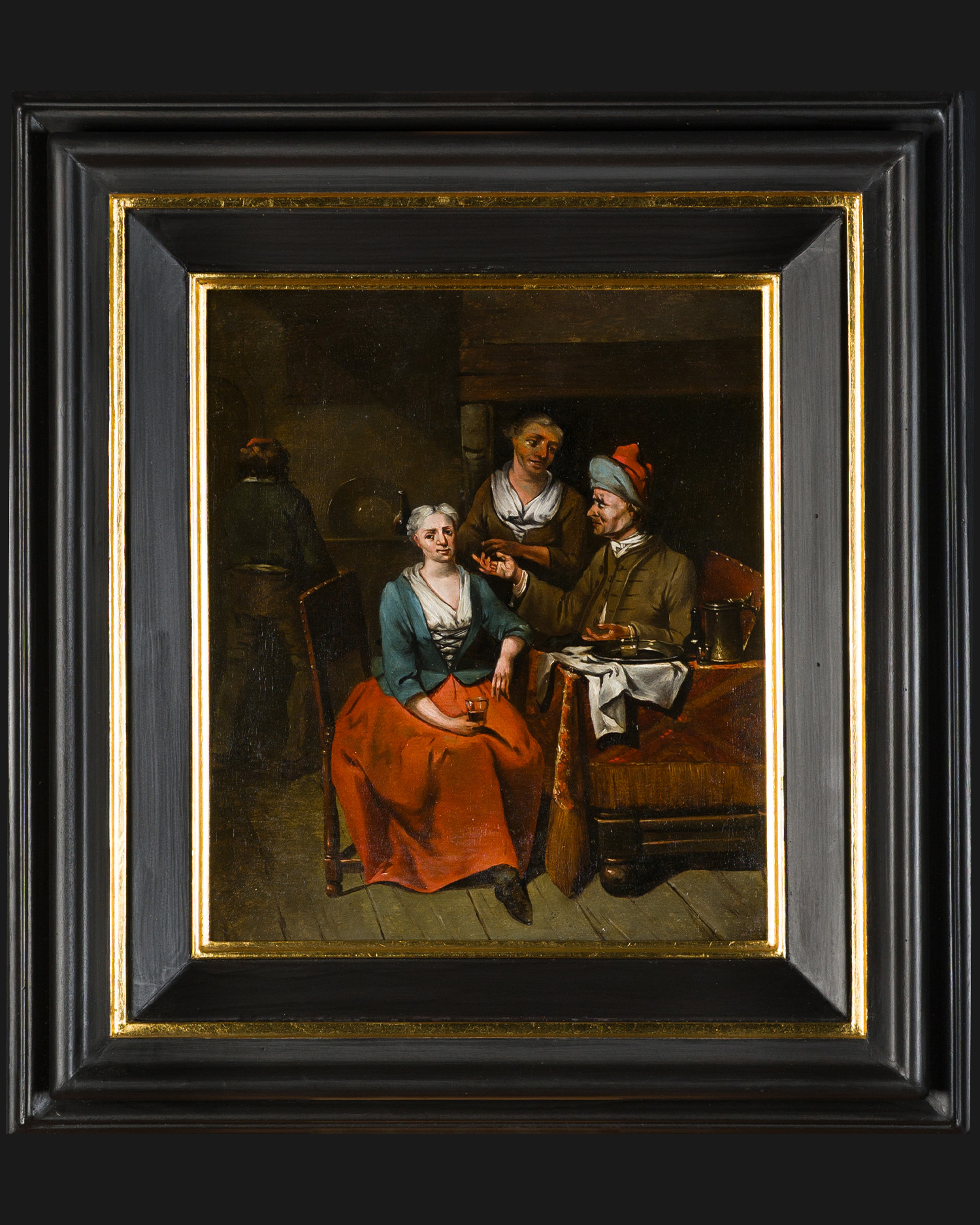 HI John Baptist Lambrechts, Genre Scene at the Inn 2